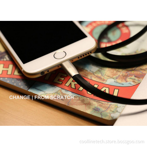 Zinc Alloy USB Cable, USB A to Lightning Cable / Micro USB Cable / Type C Cable, Fast Charging and Data Sync USB Cable